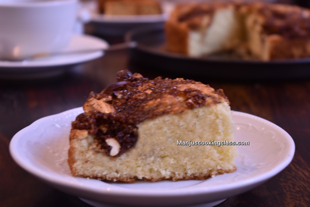 Coffee topped cake