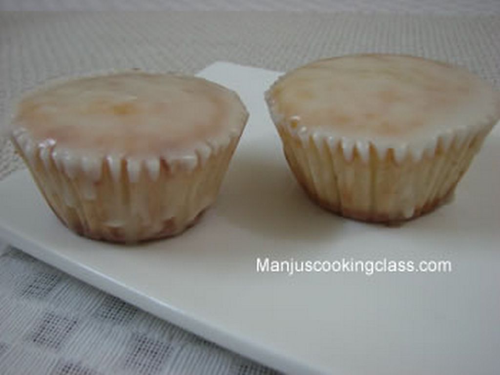 glazed lime muffin
