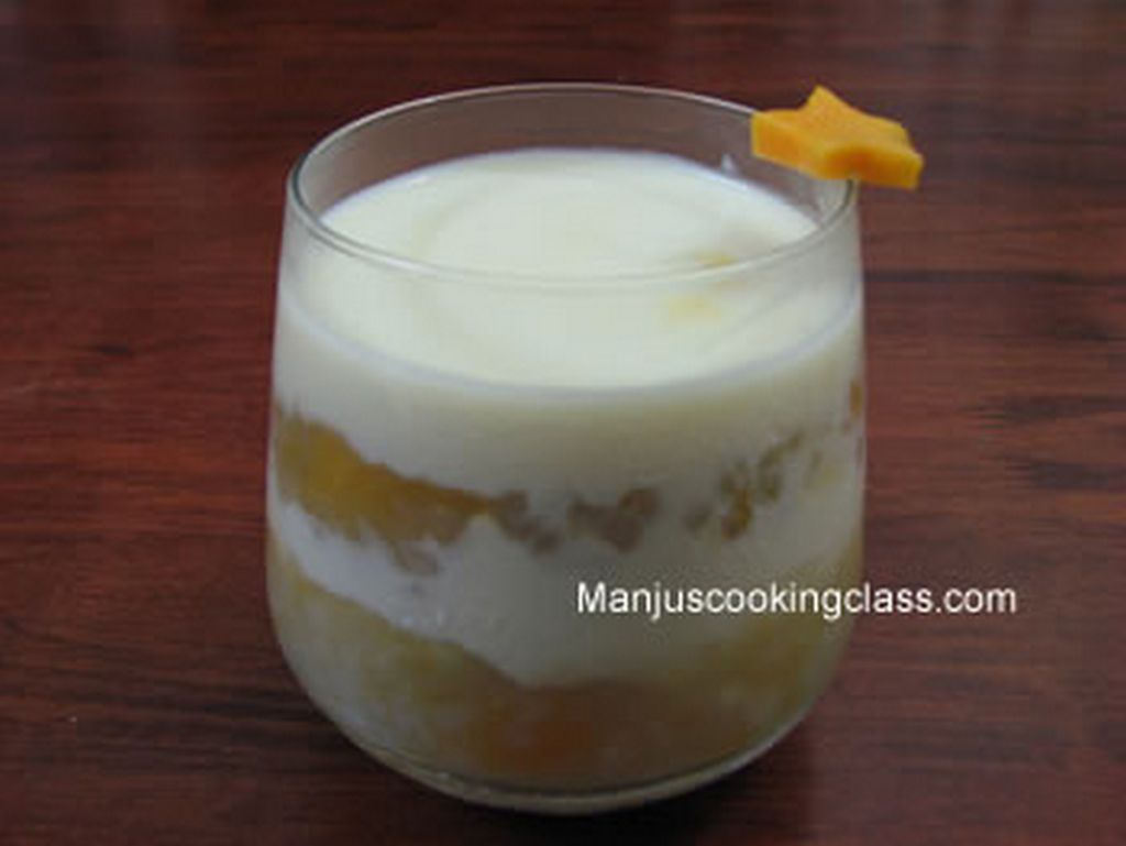 Mango sago pudding - Cooking classes in Bangalore