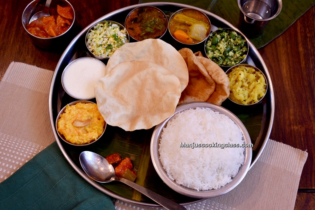 South Indian thali meals