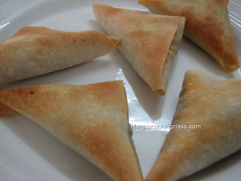 Baked Chicken Samosa