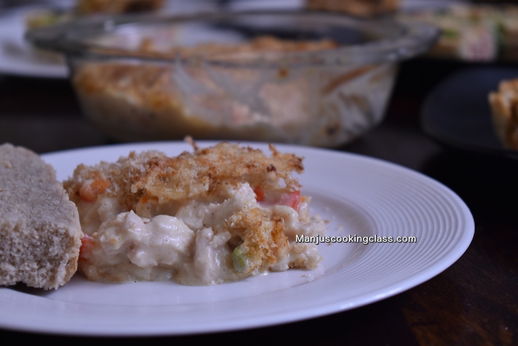 chicken au gratine slice