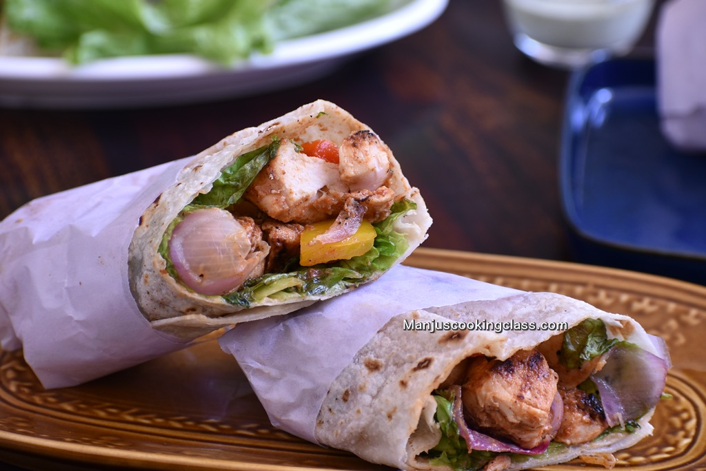 Chicken Shashlik Roll