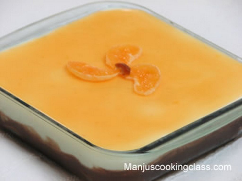choco-orange pudding