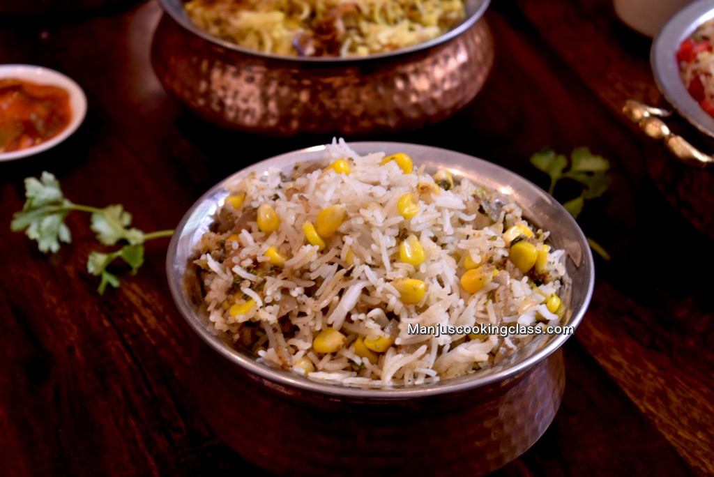 Corn Biryani