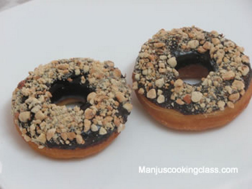 Doughnuts chocolate peanut crunch