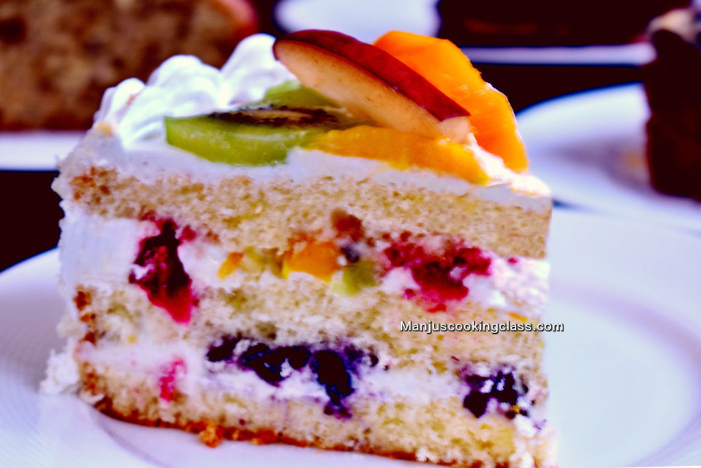 Fruit Gateau Slice