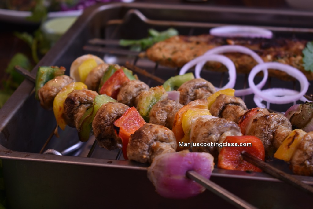 Malai Mushroom Kebab