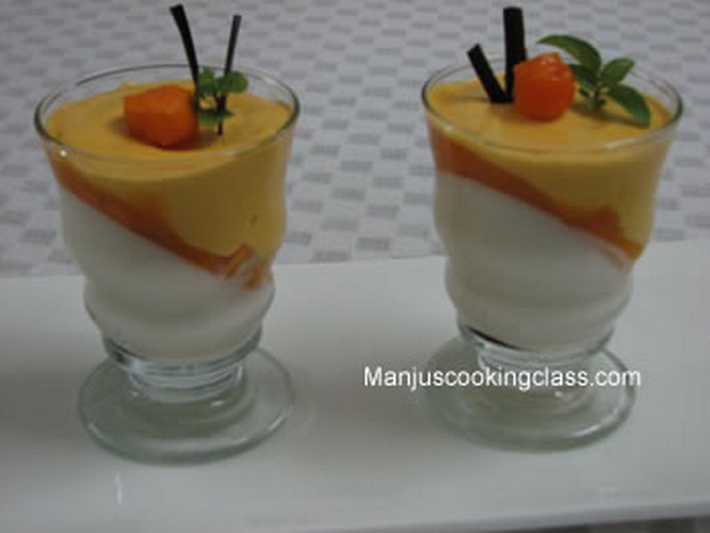 Mango Coconut Panacotta -  Eggless Dessert Casses in Bangalore