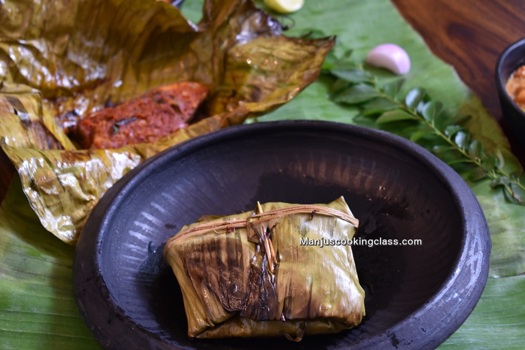 Meen Pollichathu (kerala fish dish)