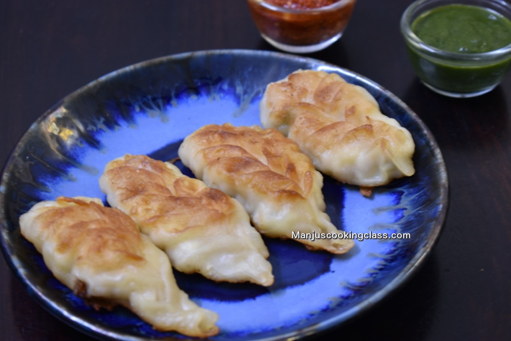 Corn and Cheese Pan Fried Momo