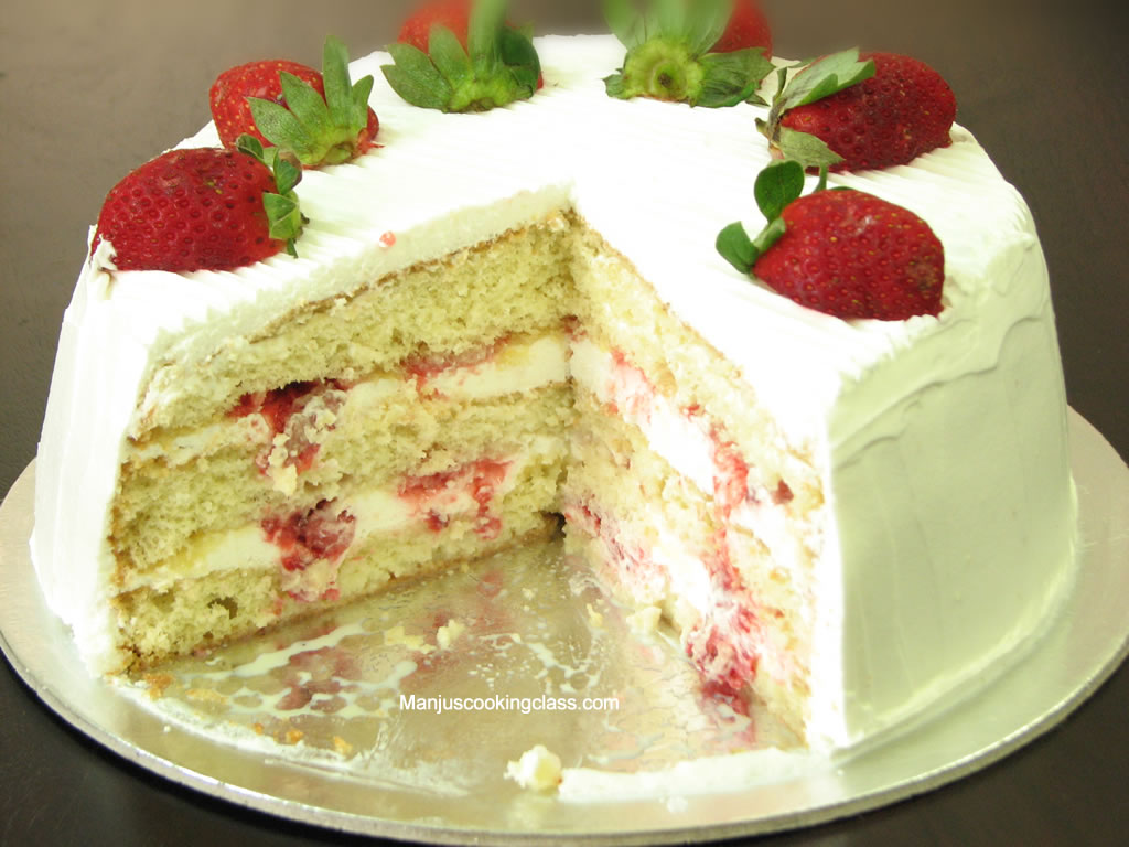 Strawberry Chocolate Silk Cake