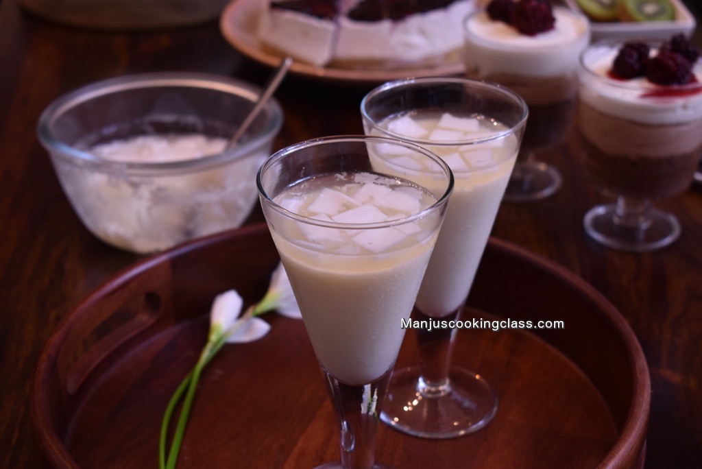 tender coconut pudding