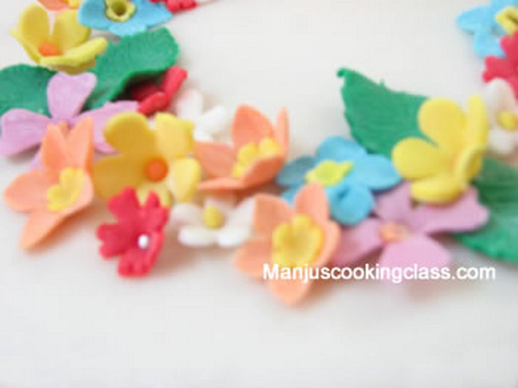 Gelatin free Fondant Flowers