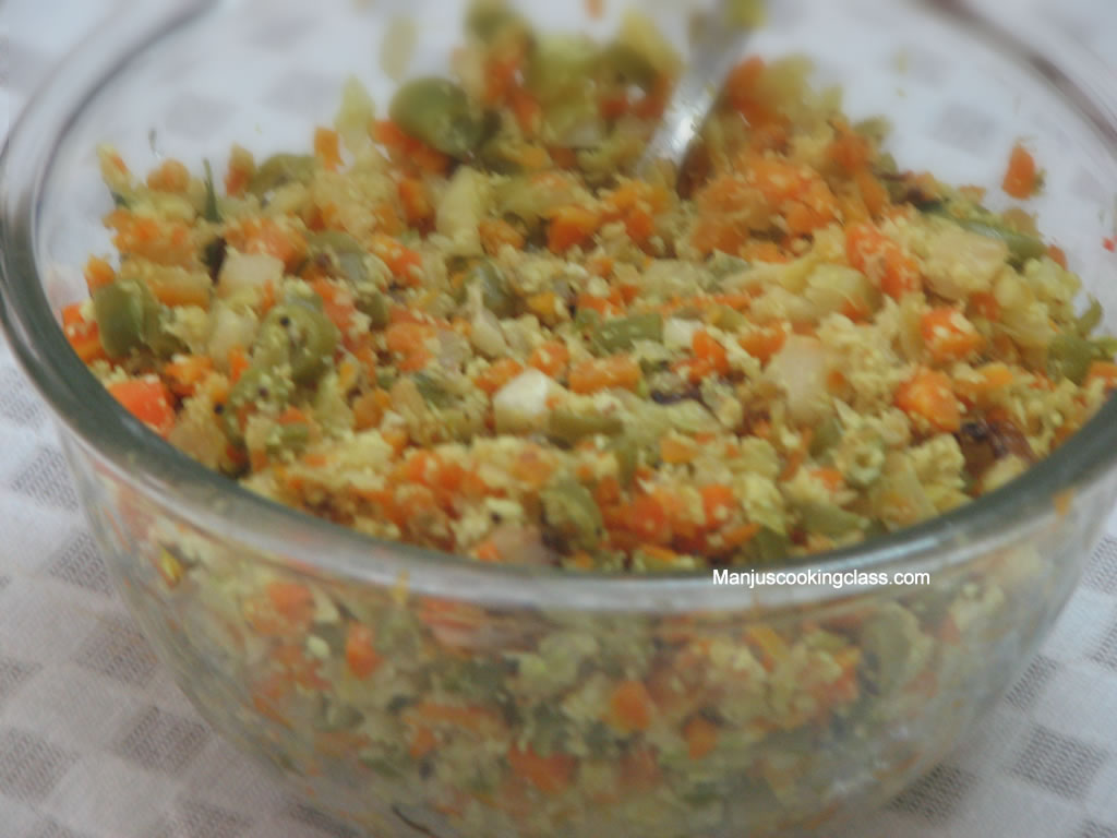 Vegetable Thoran (Kerala dish)